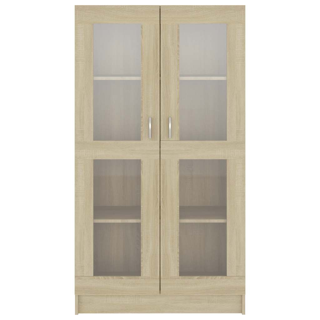 Vitrine Cabinet Sonoma Oak 82.5x30.5x150 cm Engineered Wood